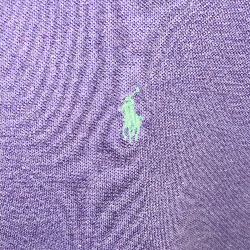 Ralph Lauren Mesh Purple Heather Polo Shirt XL - Picture 4 of 4